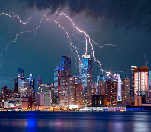 Protección contra sobretensiones causadas por rayos