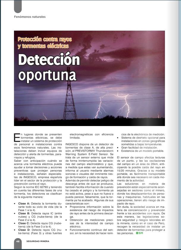 Revista protección minera