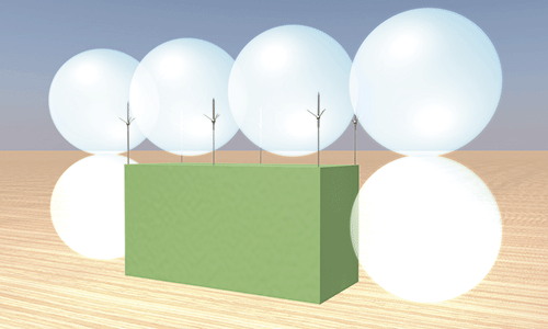 esfera rodante puntas captadoras