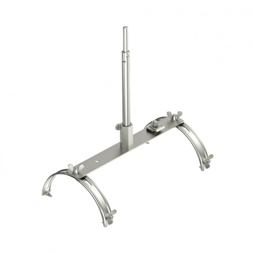 Soporte con punta captadora en cumbreras